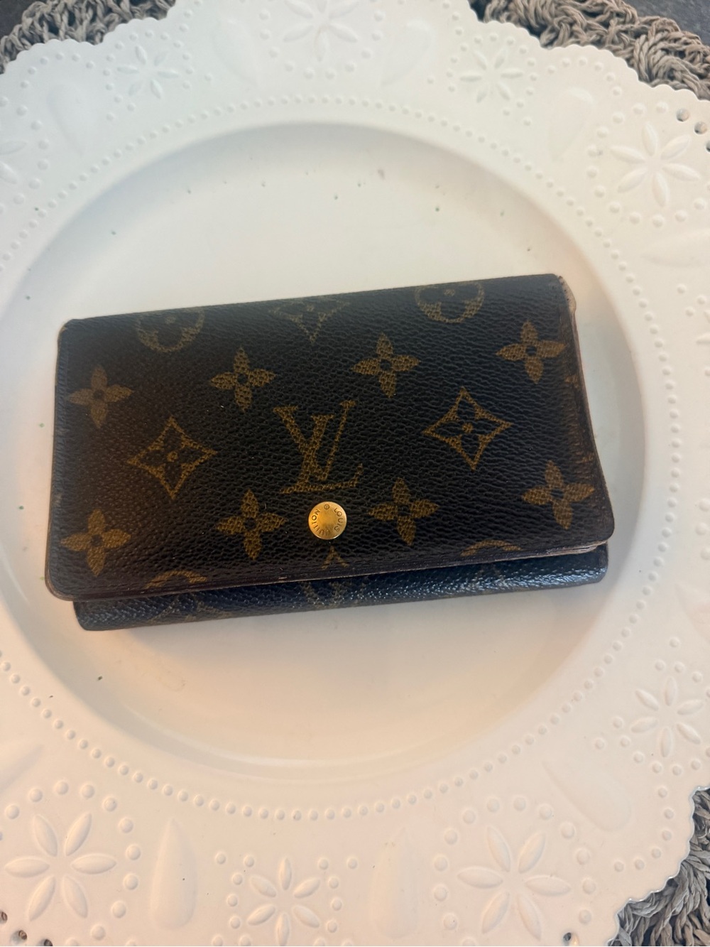 Louis Vuitton Monogram Canvas compact Wallet - Brown & Gold